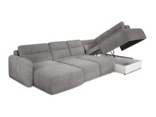 Elektrycznie rozkładany narożnik U z funkcją spania MELLORA 3 4