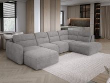 Ogromny narożnik w kształcie C z elektrycznym rozkładaniem