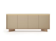 Fantastyczna komoda z czterema szafkami LED 204 cm SENSO 1