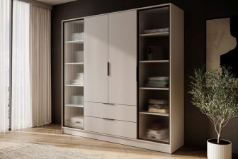 Szafa garderoba kaszmi dużo półek