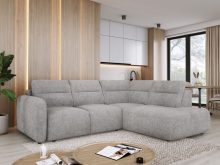 Komfortowy geometryczny narożnik rozkłądany do spania