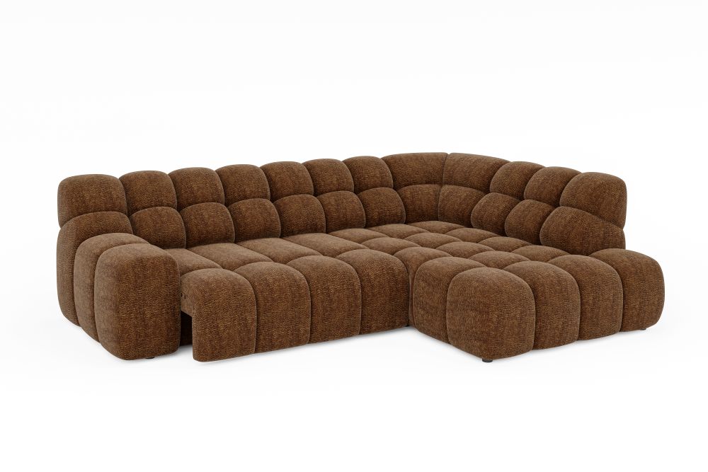 Głęboko profilowany narożnik z elektrycznym wysuwem siedziska LUNARO 2 4