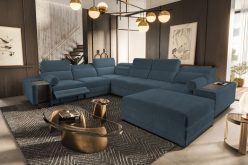 Kanapa U wielka z funkcją spania z podnóżkiem barkiem i ładowarką ASTON 8 MIX 7 Kanapa U wielka z funkcją spania z podnóżkiem barkiem i ładowarką ASTON 8 MIX 6