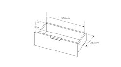 Komoda ciemne drewno z szufladami z LED 153 cm HEBAN 16 Komoda ciemne drewno z szufladami z LED 153 cm HEBAN 8