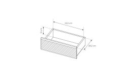Komoda do małego pokoju z ledami 104 cm SENSO 6