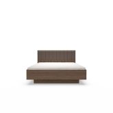 Łóżko ciemne drewno z unoszonym stelażem 160x200 HEBAN 4