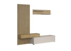 Meblościanka kaszmir z lamelami CAMINO 5 Meblościanka kaszmir z lamelami CAMINO 2