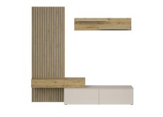 Meblościanka kaszmir z lamelami CAMINO 4 Meblościanka kaszmir z lamelami CAMINO 1