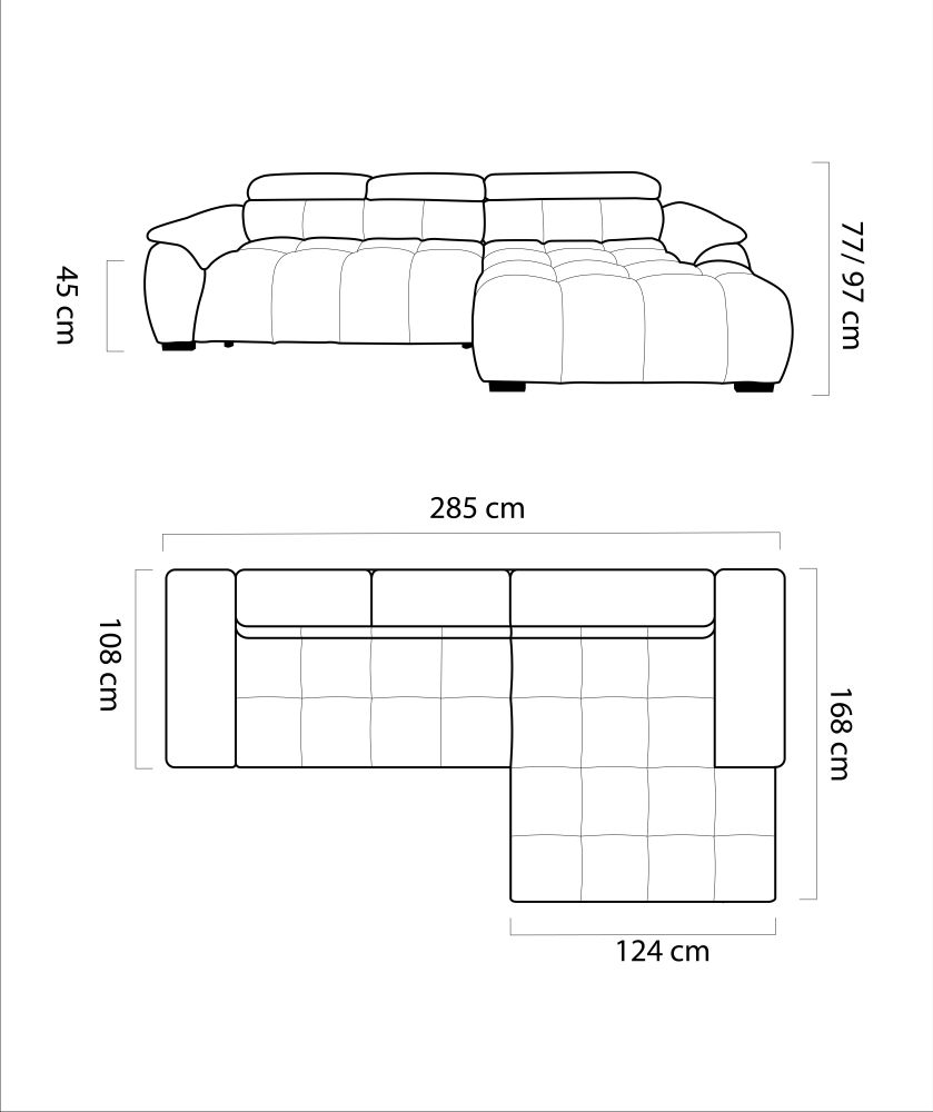 Miękko profilowany narożnik elektryczny ALRIVO 1 4