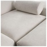 Rozkładany narożnik do wielkiego salonu w domu z ukrytym barkiem i ładowarką ASTON 16 21