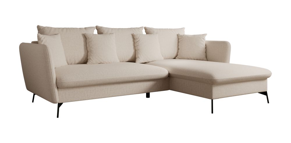 Narożnik na cienkich nogach z funkcją spania MONTANA 2