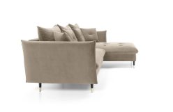 Narożnik z funkcją spania do salonu glamour GLISS 3