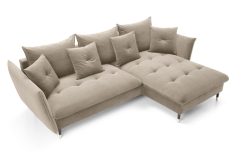 Narożnik z funkcją spania do salonu glamour GLISS 2