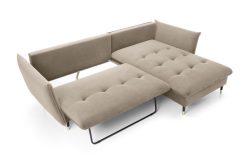 Narożnik z funkcją spania do salonu glamour GLISS 4