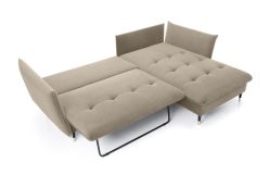 Narożnik z funkcją spania do salonu glamour GLISS 6