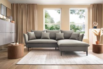 Kanapa narożna z łatwym rozkładaniem do spania