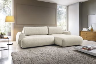 Pękanata kanapa narożna do spania