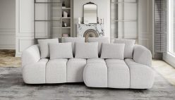 Przytulny narożnik z głebokimi przeszyciami