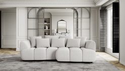 Piękny narożnik nierozkładany do przytulnego salonu