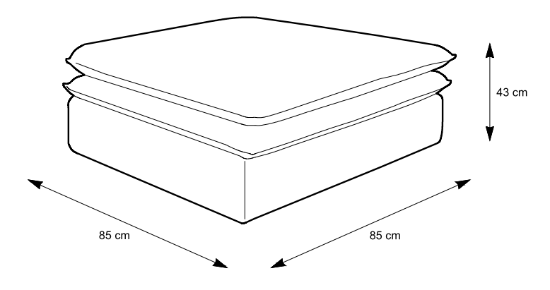 Pufa z miękkim siedziskiem COZY 4