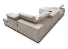Rozkładana kanapa U do salonu w dużym domu z barkiem z ładowarką ASTON 5 26