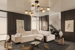 Rozkładana rogówka z podnóżkiem barkiem i ładowarką ASTON 2 MIX 22