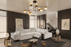 Rozkładana rogówka z podnóżkiem barkiem i ładowarką ASTON 2 MIX 21