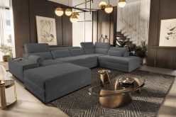 Rozkładana sofa U z barkiem i idnukcyjnym ładowaniem ASTON 6 18