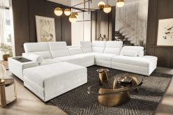 Rozkładany wypoczynek w kształcie litery C z barkiem i ładowaniem indukcyjnym ASTON 10 18