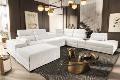 Sofa podkowa z funkcją spania z zamykanym barkiem i ładowarką ASTON 17 19 Sofa podkowa z funkcją spania z zamykanym barkiem i ładowarką ASTON 17 18