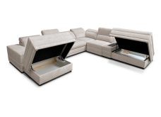 Sofa podkowa z funkcją spania z zamykanym barkiem i ładowarką ASTON 17 25 Sofa podkowa z funkcją spania z zamykanym barkiem i ładowarką ASTON 17 24