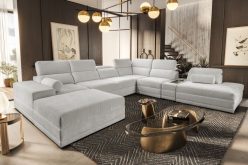 Sofa podkowa z funkcją spania z zamykanym barkiem i ładowarką ASTON 17 23 Sofa podkowa z funkcją spania z zamykanym barkiem i ładowarką ASTON 17 22