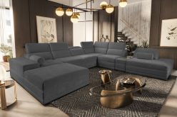 Sofa podkowa z funkcją spania z zamykanym barkiem i ładowarką ASTON 17 22 Sofa podkowa z funkcją spania z zamykanym barkiem i ładowarką ASTON 17 21