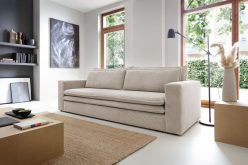 Komfortowa sofa z podwójnym materacem do spania