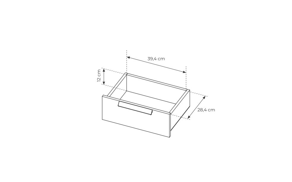 Stolik nocny w kolorze kaszmiru SATIN 5