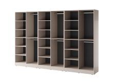 Szafa kaszmirowa do salonu z drzwiami ze szkła MULTIBOX 5