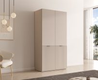ładna szafa modułowa do salonu i sypialni w kolorze kaszmiru