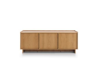 Szafka RTV bez półek dąb karmelowy 147 cm CARAMELLO 1