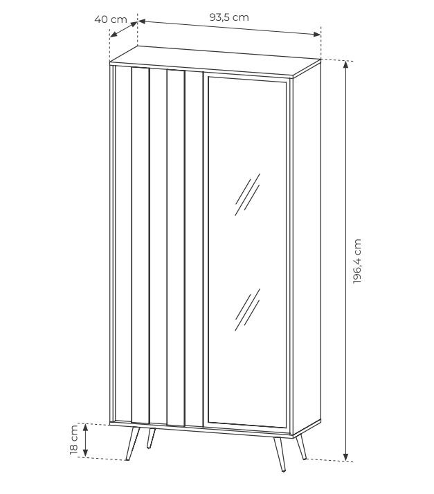 Witryna ciemne drerwno z LED HEBAN 17 Witryna ciemne drerwno z LED HEBAN 9