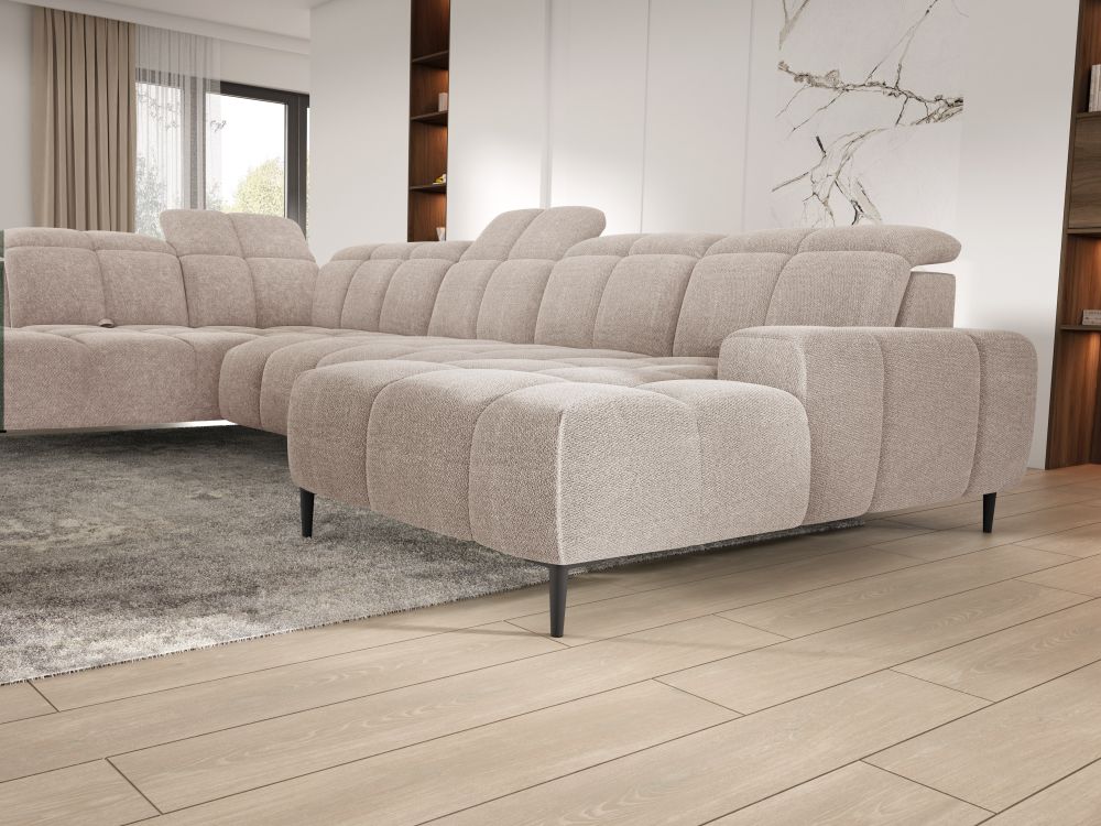 Wolnostojący narożnik elektryczny U z zagłówkami SOLVATO 3 1