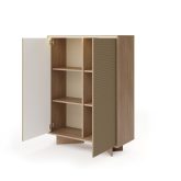 Wysoka komoda bez szuflad podświetlana LED 104 cm SENSO 11 Wysoka komoda bez szuflad podświetlana LED 104 cm SENSO 3