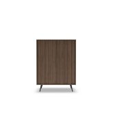 Wysoka komoda ciemne drewno z oswietleniem LED 94 cm HEBAN 15 Wysoka komoda ciemne drewno z oswietleniem LED 94 cm HEBAN 7