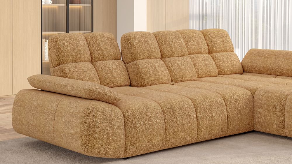 Zgrabny narożnik premium z regulacją głębokości siedzisk MELLARO 1 1