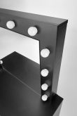 Czarna toaletka z lustrem LED HOLLYWOOD 6