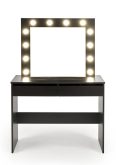 Czarna toaletka z lustrem LED HOLLYWOOD 3