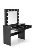 Czarna toaletka z lustrem LED HOLLYWOOD 1