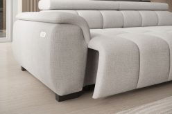 Sofa z elektrycznym sterowaniem wysuwu siedziska