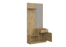 Mały nowoczesny przedpokój dąb artisan PERGO 3