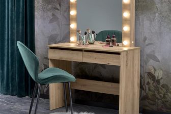 MOdna i nowoczesna tolateka do sypialni dąb artisan