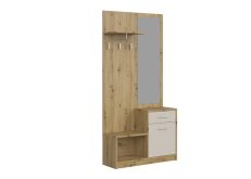 Modny przedpokój dąb artisan i kaszmir PERGO 4 Modny przedpokój dąb artisan i kaszmir PERGO 2